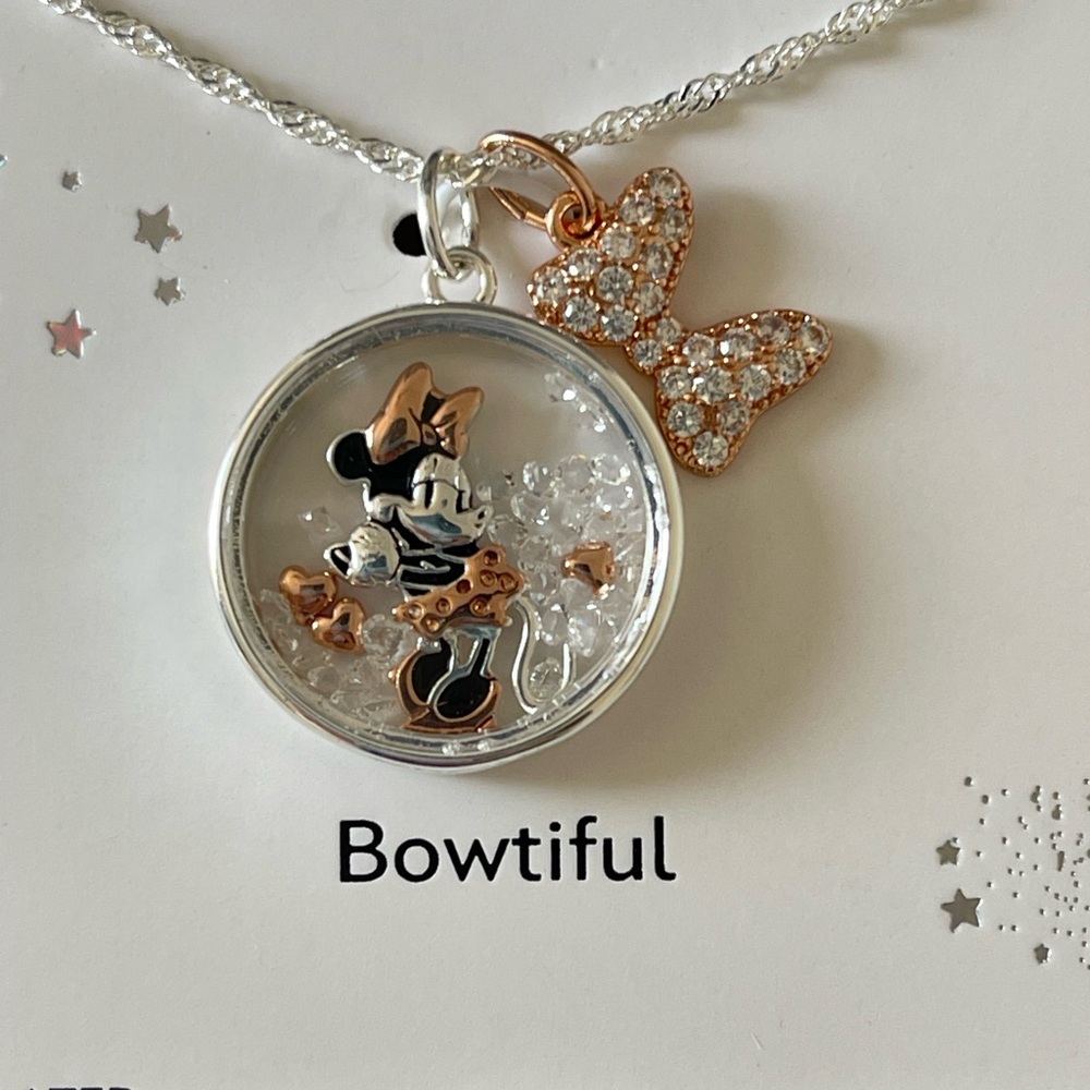 Disney Classics Jewelry | Minnie Mouse Bow Pendant Necklace - Picture 6 of 10
